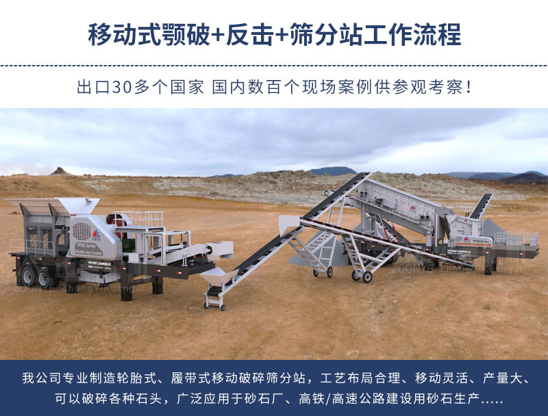 移动破碎筛分站